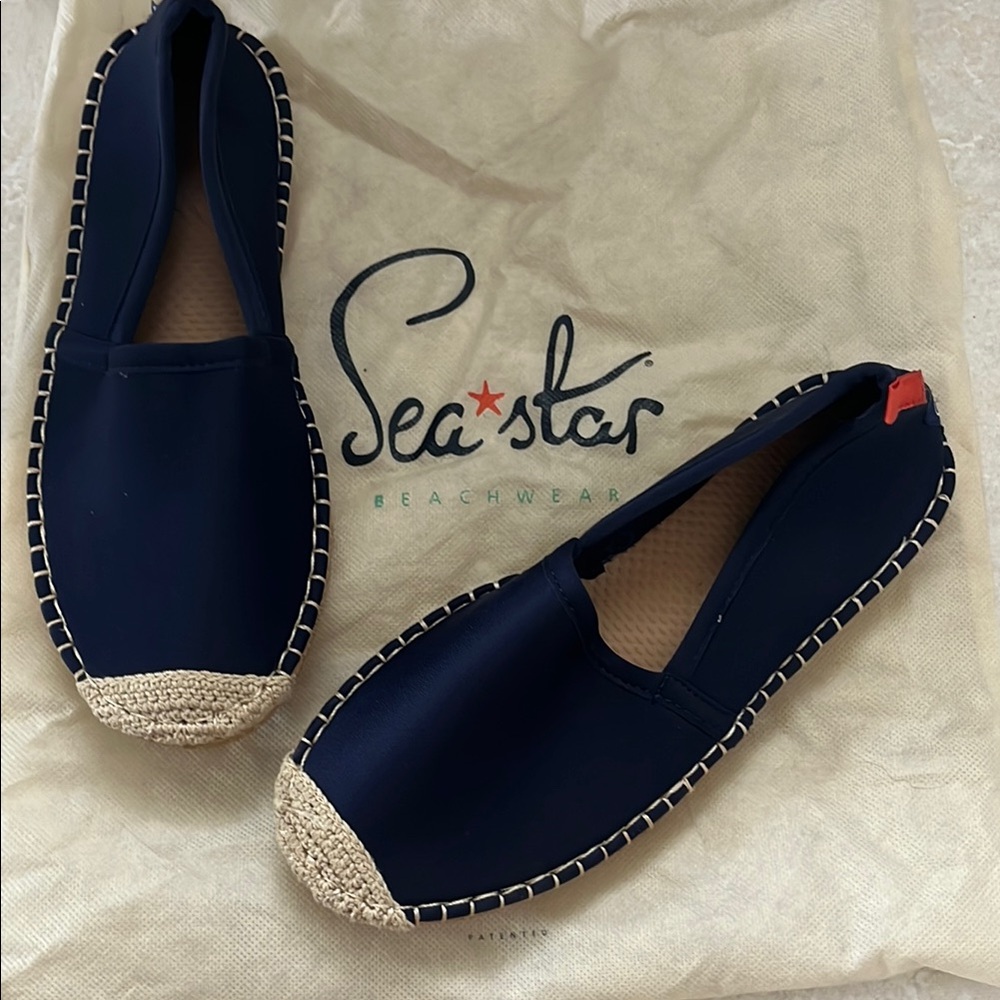 Seastar Beachwear Women's Dark Navy Beachcomber Espadrille Size 6
